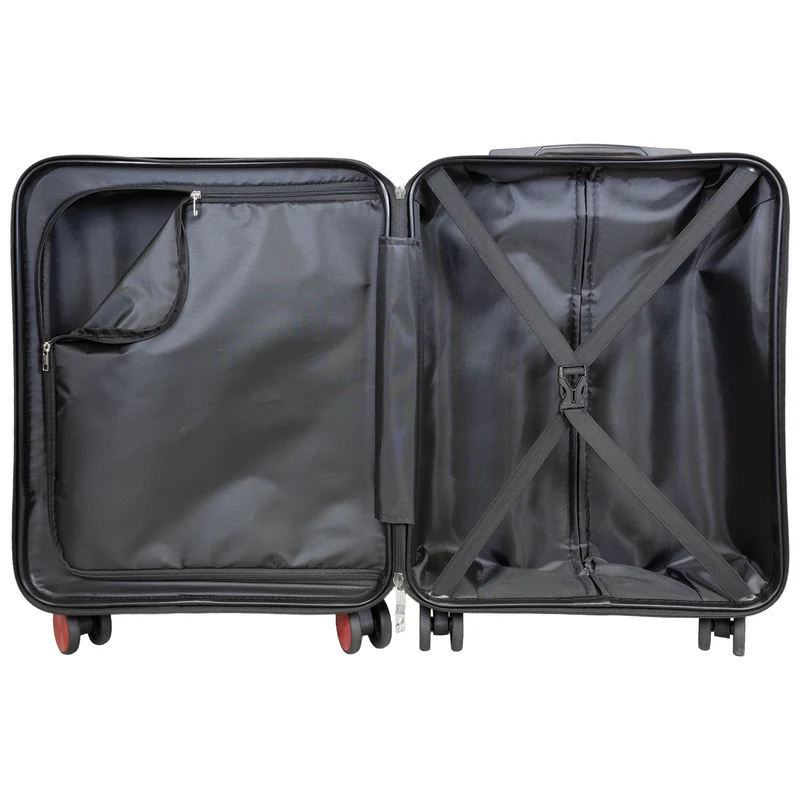 BERGAMO Reisekoffer L – Hartschalenkoffer ABS/Polycarbonat 4 Rollen Aufgabegepäck