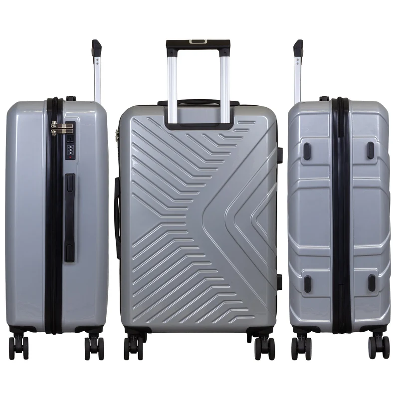 BERGAMO Reisekoffer L – Hartschalenkoffer ABS/Polycarbonat 4 Rollen Aufgabegepäck
