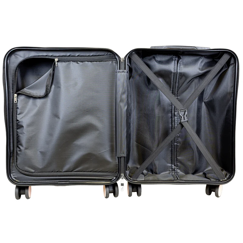 BERGAMO Reisekoffer L – Hartschalenkoffer ABS/Polycarbonat 4 Rollen Aufgabegepäck