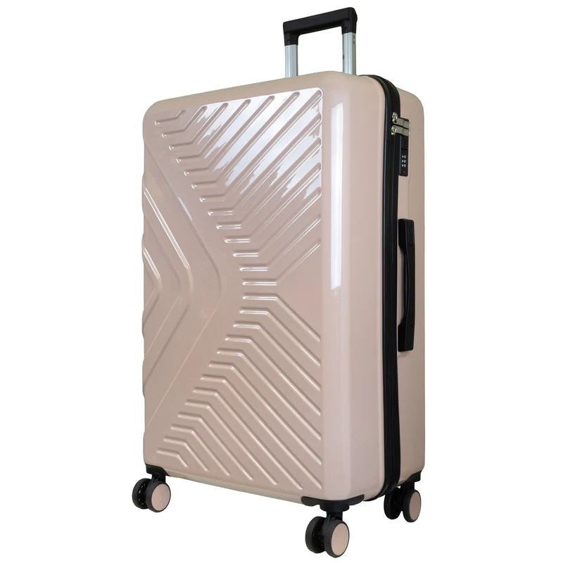 BERGAMO Reisekoffer L – Hartschalenkoffer ABS/Polycarbonat 4 Rollen Aufgabegepäck