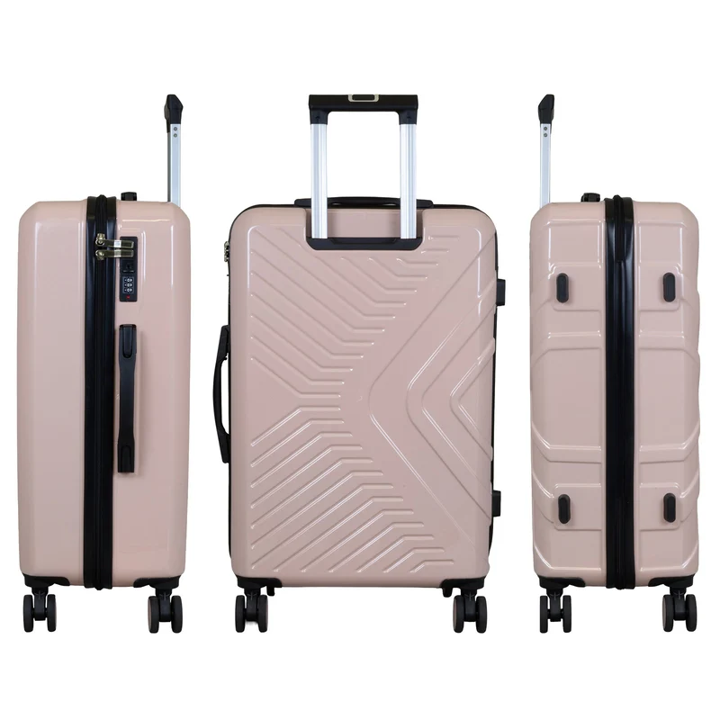 BERGAMO Reisekoffer L – Hartschalenkoffer ABS/Polycarbonat 4 Rollen Aufgabegepäck