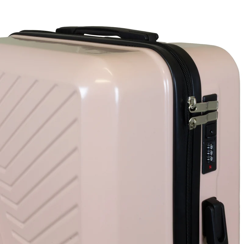 BERGAMO Reisekoffer L – Hartschalenkoffer ABS/Polycarbonat 4 Rollen Aufgabegepäck