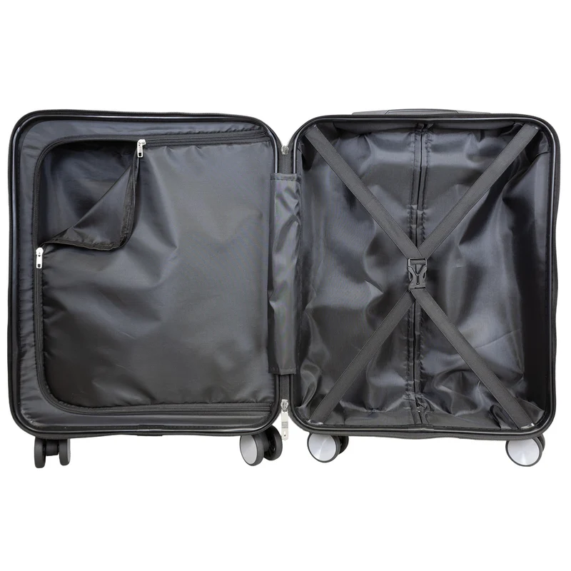 BERGAMO Reisekoffer L – Hartschalenkoffer ABS/Polycarbonat 4 Rollen Aufgabegepäck