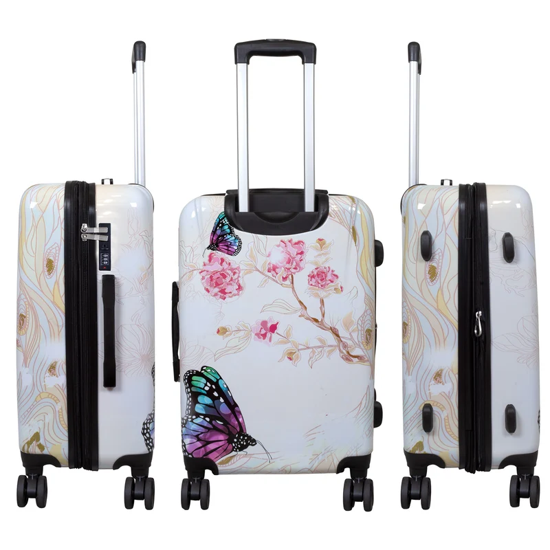 Motivkoffer Design Schmetterling – Reisekoffer mit Motiv – Hartschale ABS/Polycarbonat – S M L – leicht & robust