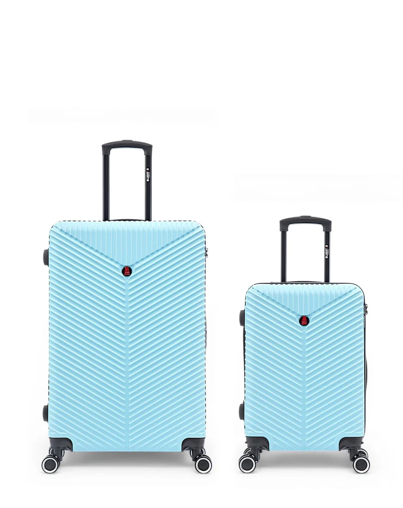 2er-Pack Hartschalenkoffer: Großer Koffer und Handgepäck GAITE