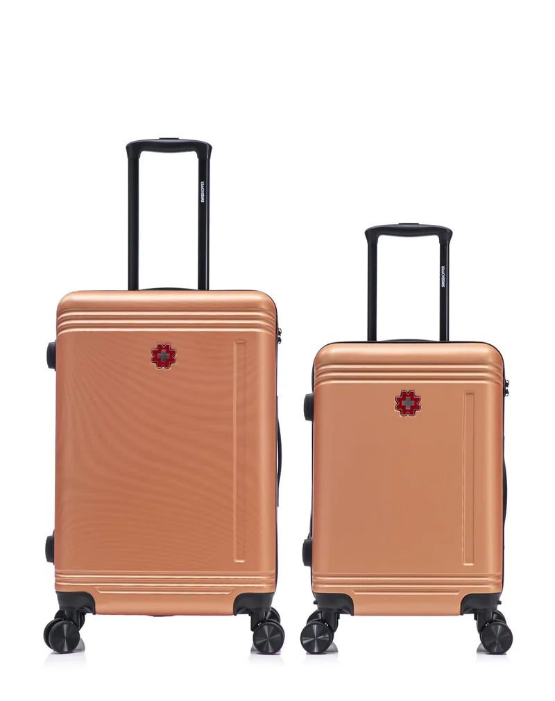 2er-Pack Hartschalenkoffer: Mittelgroßer Koffer und Handgepäck GSTAAD