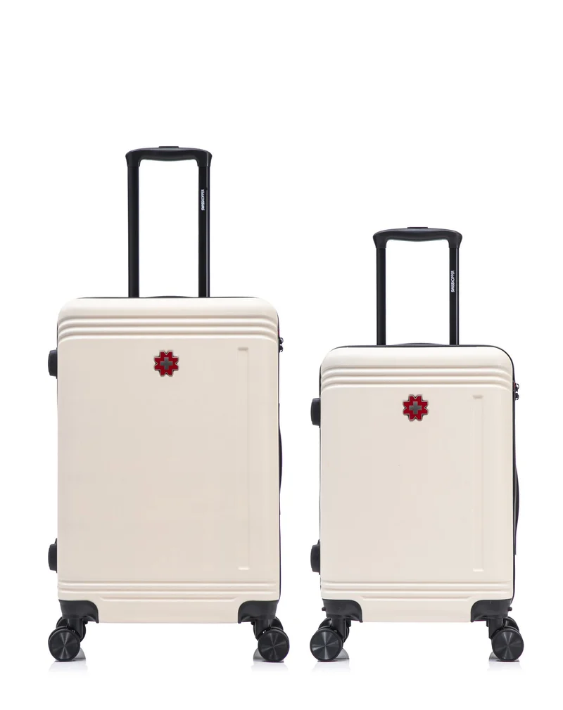 2er-Pack Hartschalenkoffer: Mittelgroßer Koffer und Handgepäck GSTAAD