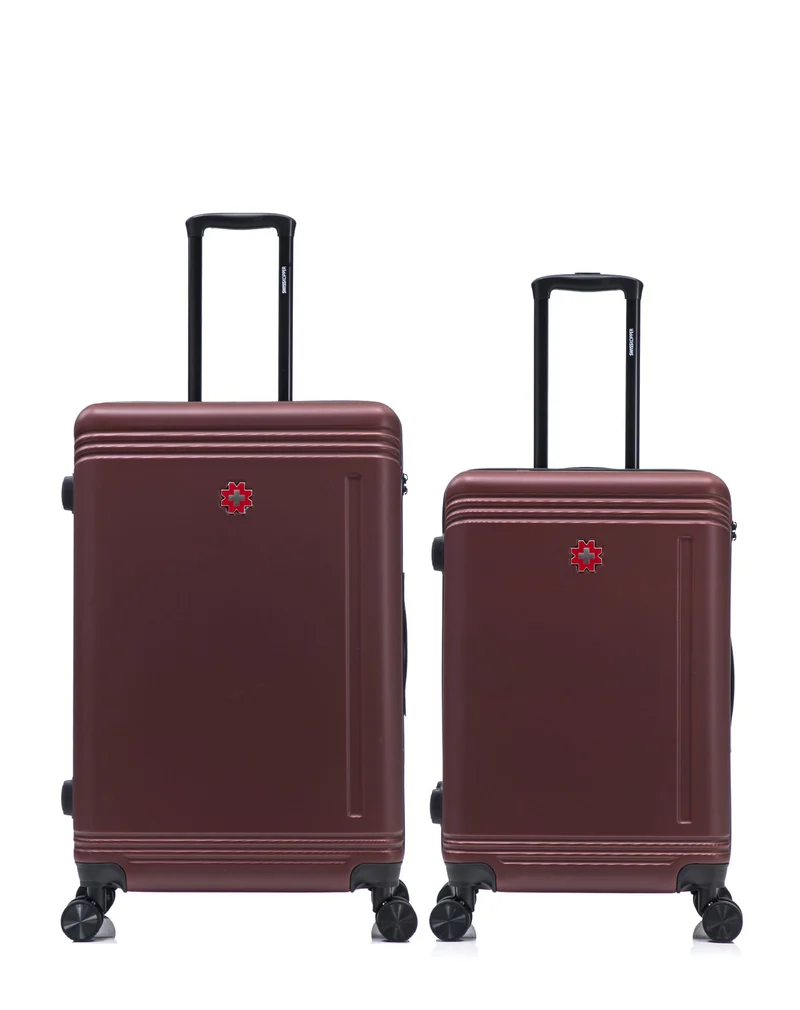 2er-Pack Hartschalenkoffer: Großer Koffer und mittelgroßer Koffer GSTAAD