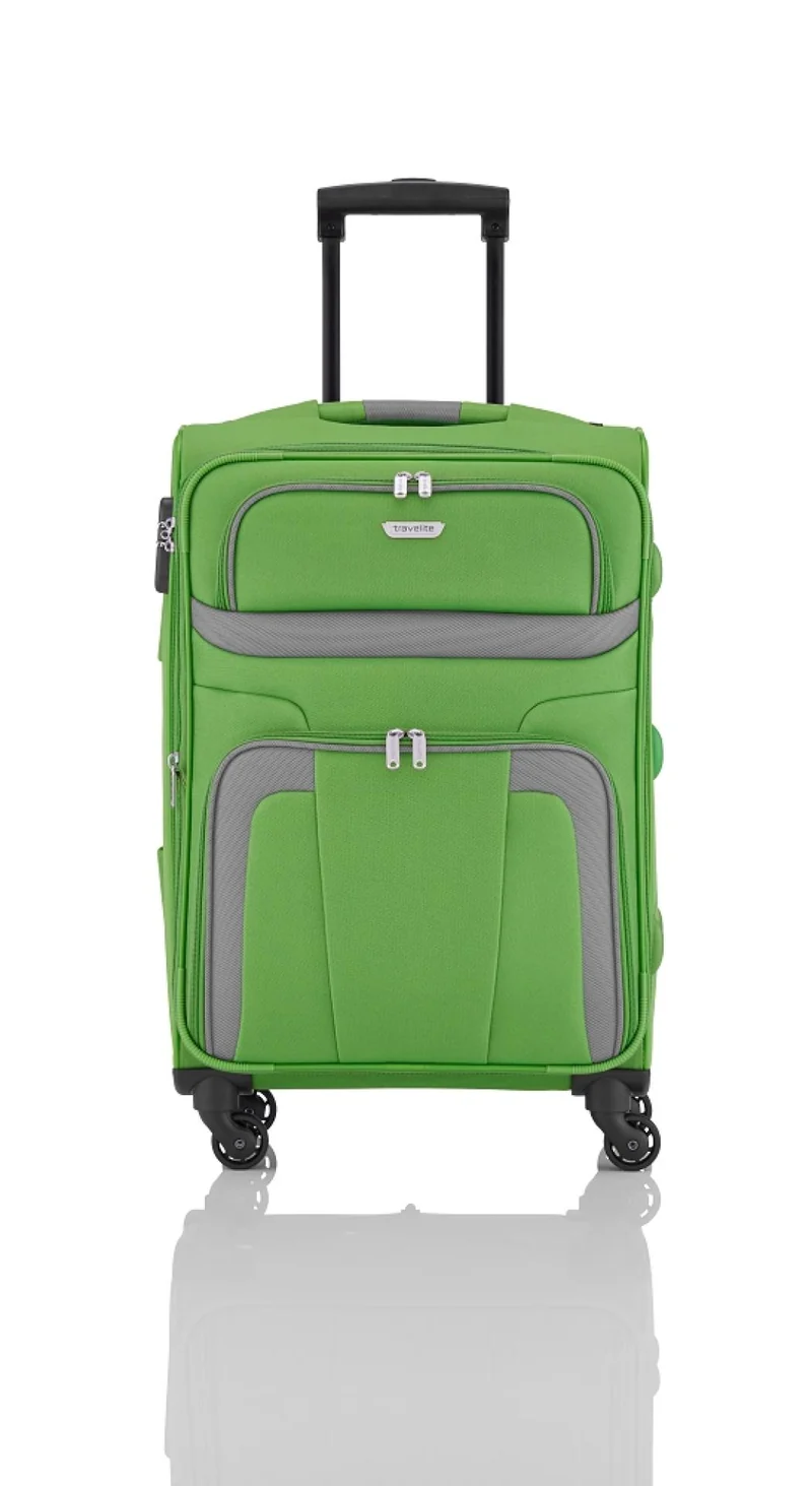 Travelite Skyline Orlando Weichgepäck Koffer M 65 cm erweiterbar Grün