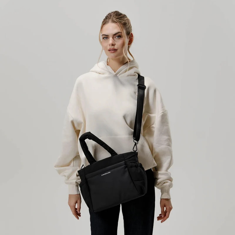 Kapten & Son Shopper Tasche HELLVI CLOUD SMALL ALL BLACK
