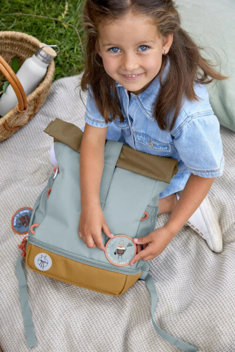 Lässig Mini Rolltop Backpack Kindergartenrucksack Nature - Variante: hellblau