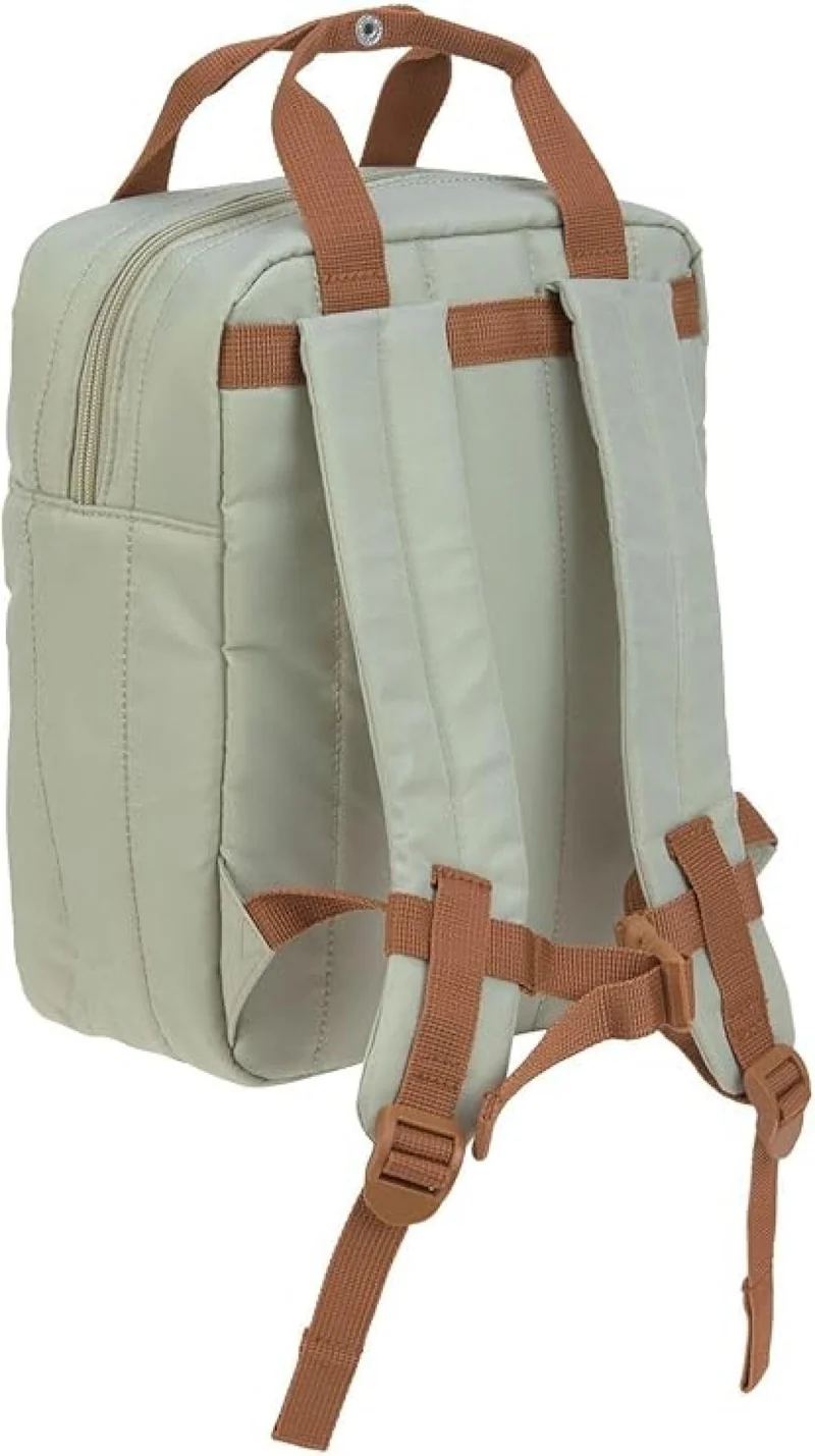 Lässig Mini Square Kinder Backpack 7L Little Gang light khaki