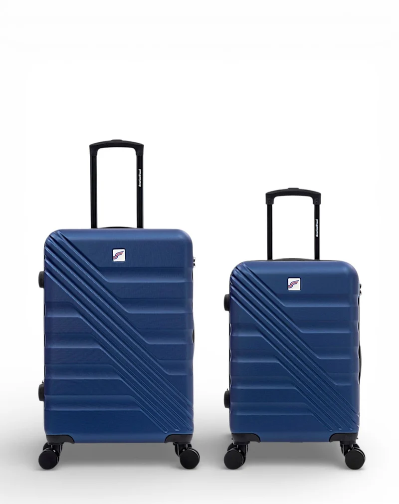 2er-Pack Hartschalenkoffer: Mittelgroßer Koffer und Handgepäck REDWOOD