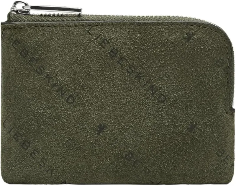 Liebeskind Berlin Geldbeutel Lena XS Monogram Suede Grün