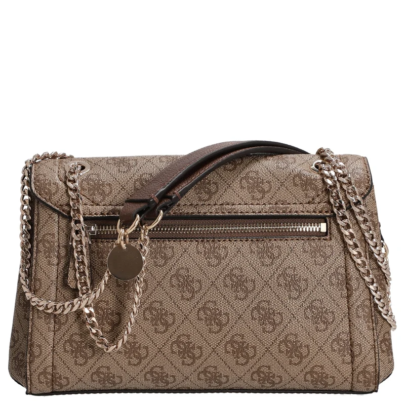 Guess Noelle II Convertible Xbody Flap - Umhängetasche 24 cm (latte logo/brown)