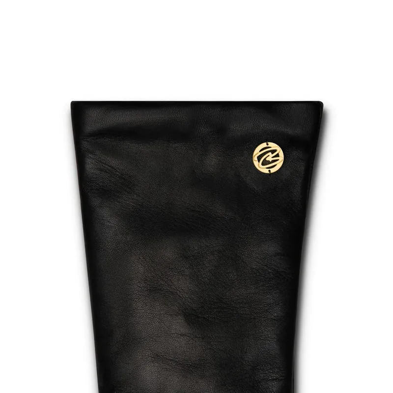 Isabel Bernard Honoré Eleanor Schwarz Ziegenfell Leder Handschuhe IB67000-301-