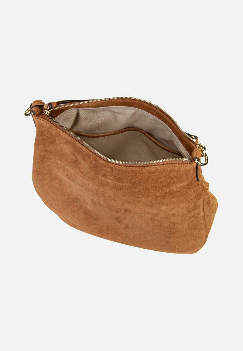 Juna Small Suede Cuoio - Hobo Bag
