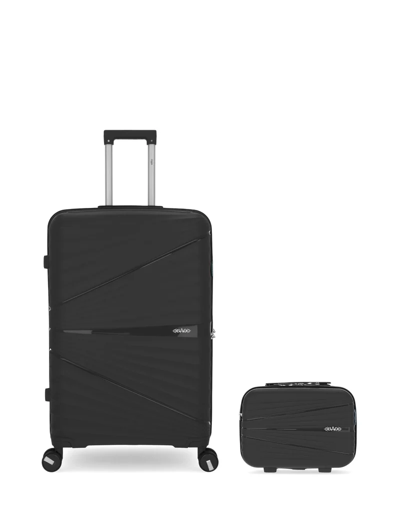 OBAGO – 2er-Pack – Großer Koffer und großer Kosmetikkoffer VELA