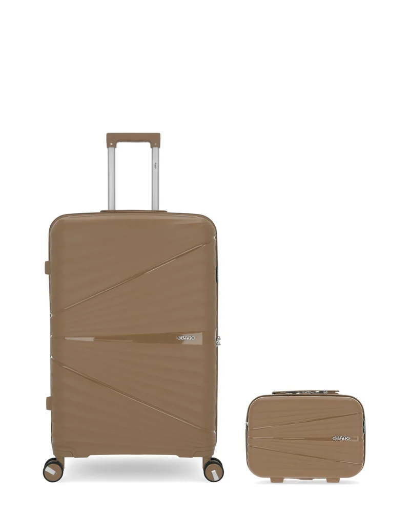 OBAGO – 2er-Pack – Großer Koffer und großer Kosmetikkoffer VELA