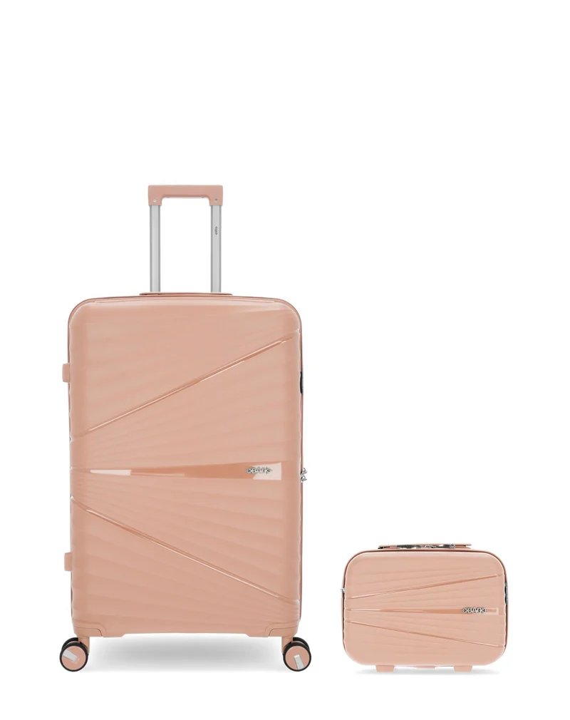 OBAGO – 2er-Pack – Großer Koffer und großer Kosmetikkoffer VELA
