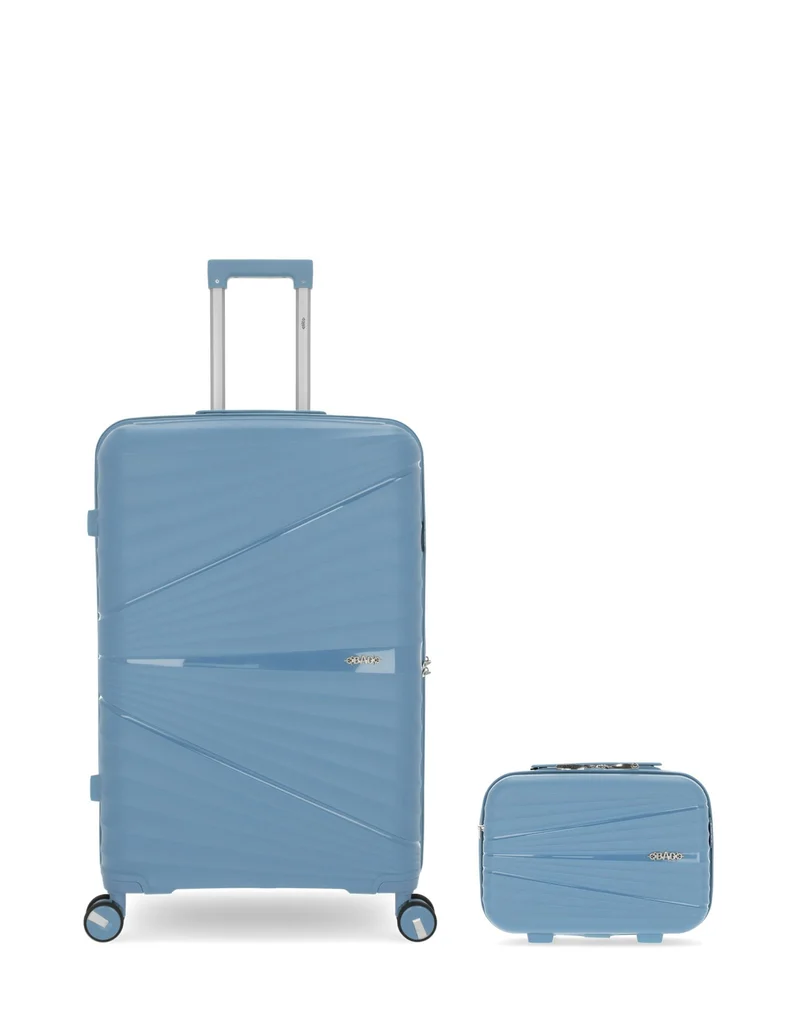 OBAGO – 2er-Pack – Großer Koffer und großer Kosmetikkoffer VELA