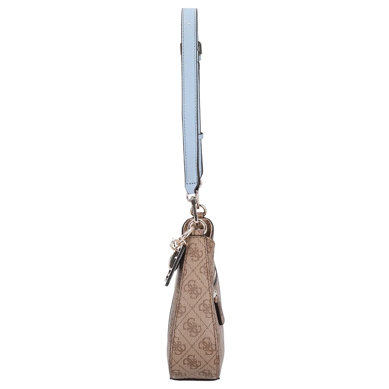 Guess Noelle II Top Zip - Schultertasche 29 cm (latte logo/light blue)