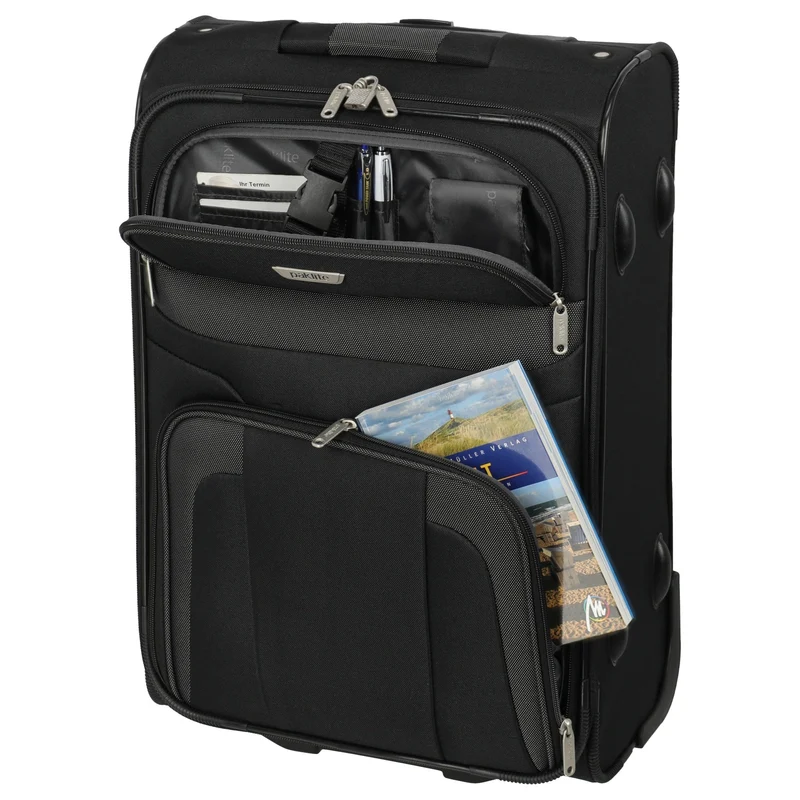 paklite Orlando - 2-Rollen-Kabinentrolley S 53 cm (schwarz)