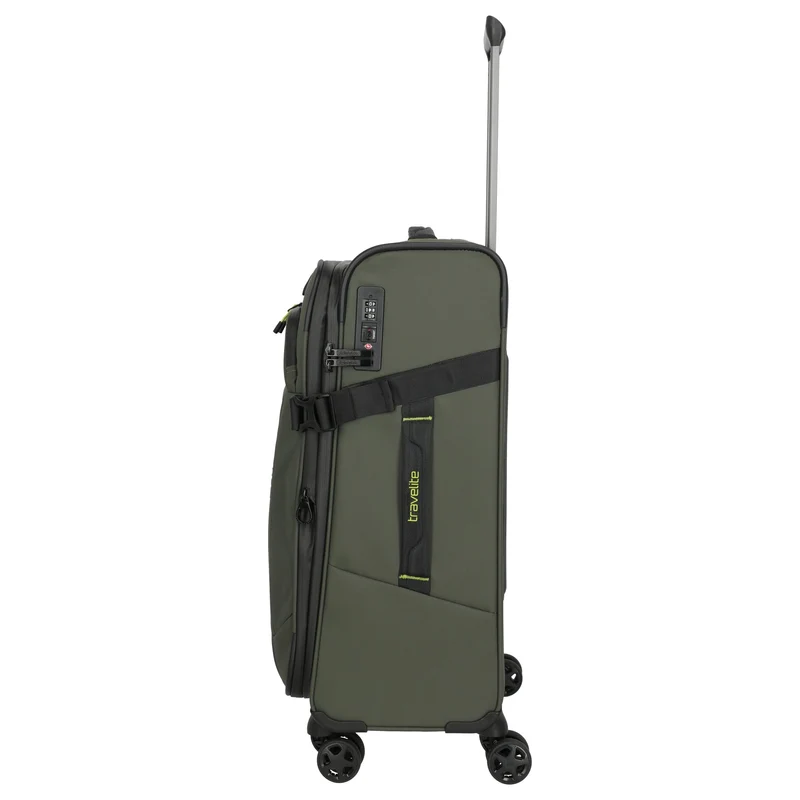 Travelite Briize - 4-Rollen-Trolley M 67 cm erw. (khaki)