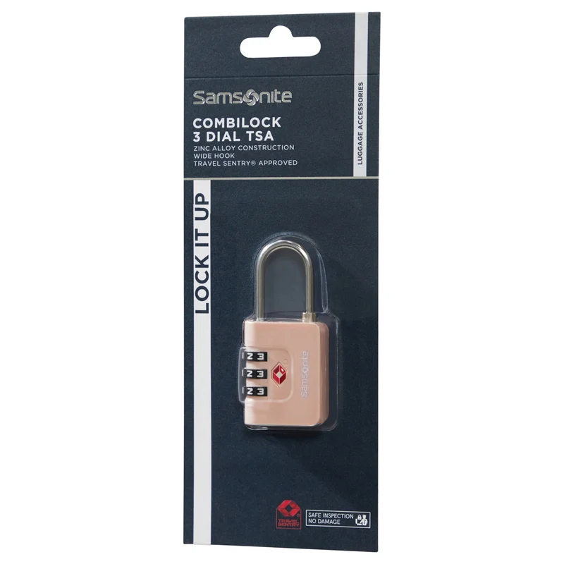 Samsonite Ta Revolution Combilock 3 Dial - Schloss (rose)