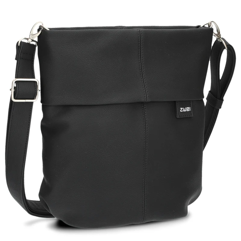 zwei Mademoiselle M90 - Umhängetasche 28 cm (nubuk-black)