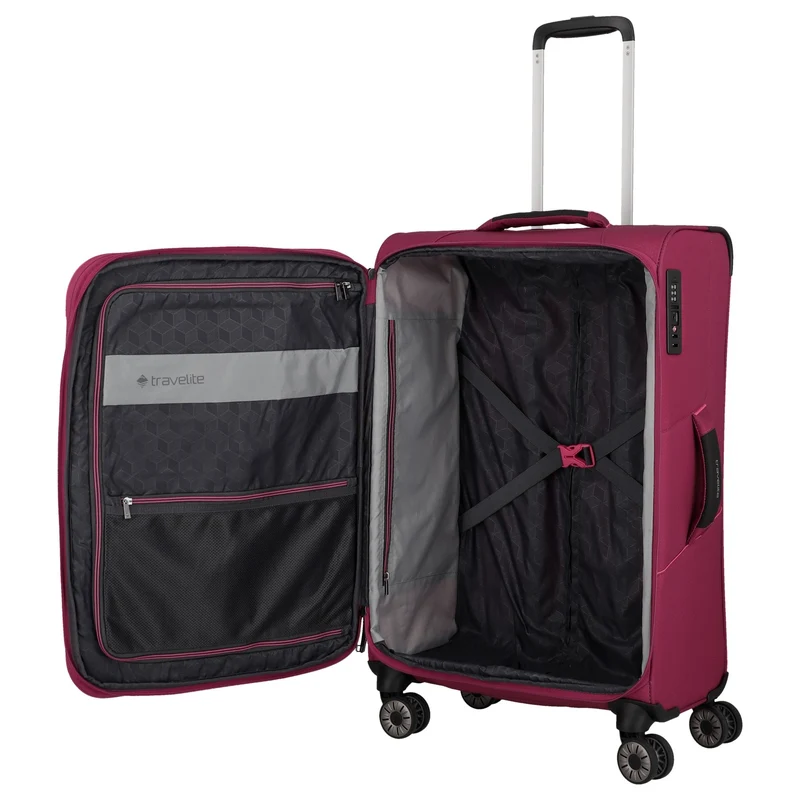 Travelite Skaii - 4-Rollen-Trolley M 67 cm erw. (abendrot)