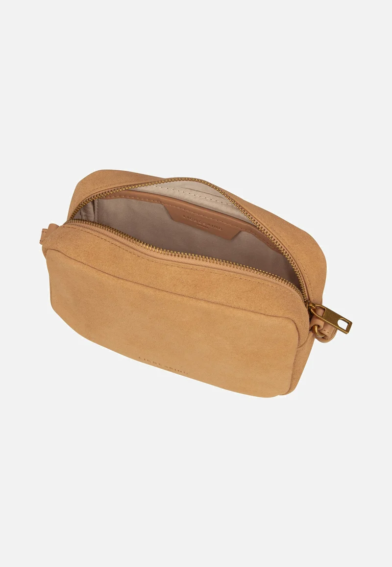 Ella Camera S Suede Beige - Crossbody Bag