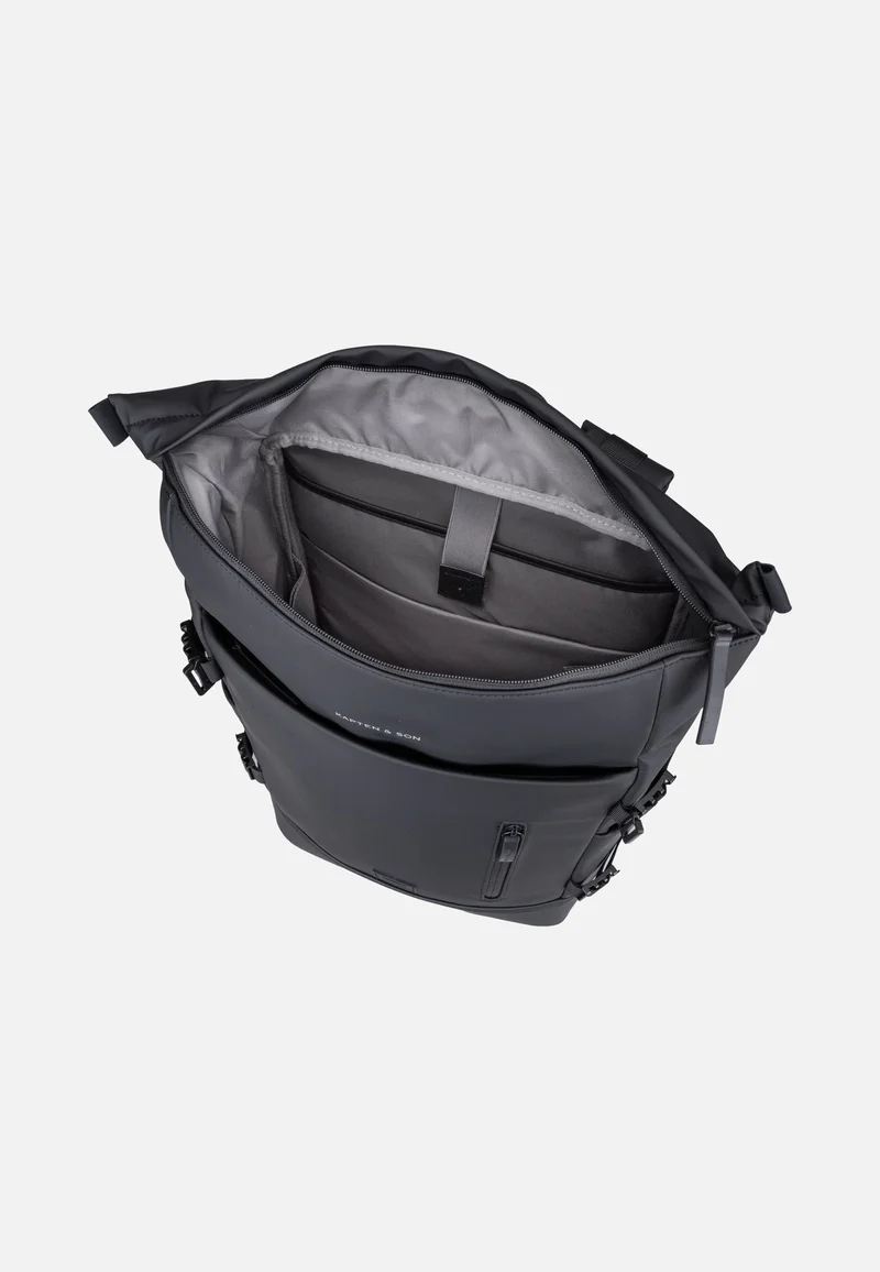 Helsinki Pro Bike Backpack All Black - Rolltop Rucksack