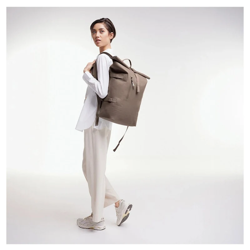 Got Bag ROLLTOP 2.0 Backpack Rucksack 15" monochrome oyster braun