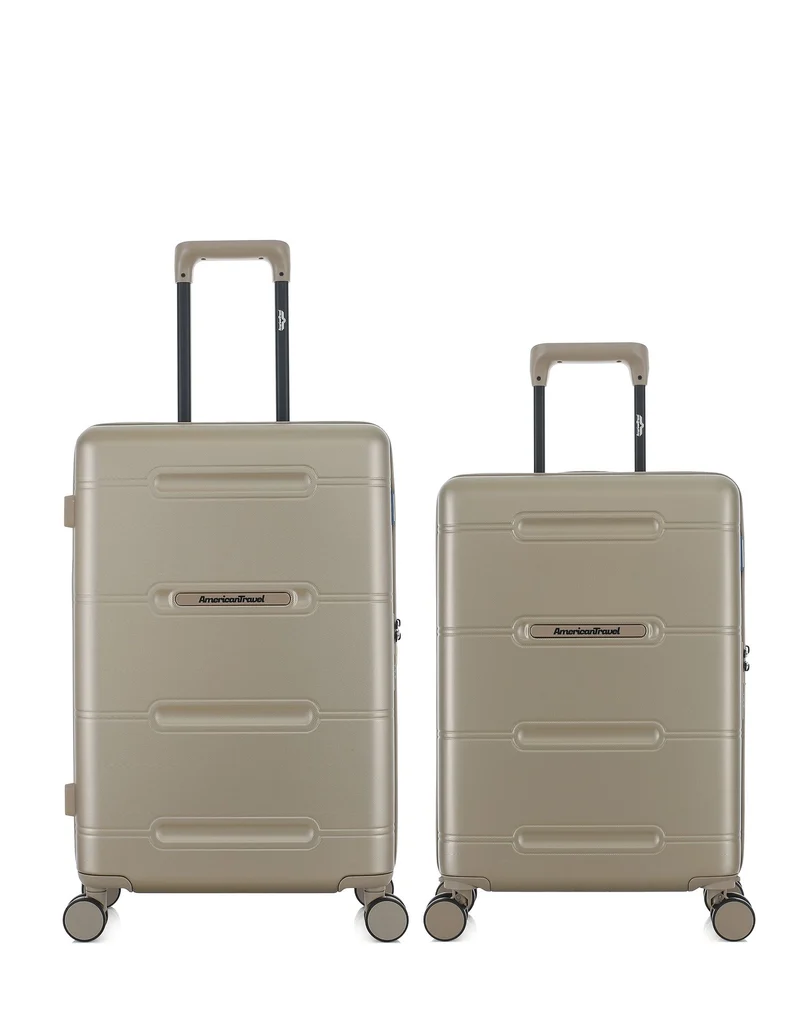 2er-Pack Hartschalenkoffer: Mittelgroßer Koffer und Handgepäck CLEVELAND