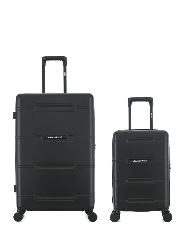 2er-Pack Hartschalenkoffer: Großer Koffer und Handgepäck XS CLEVELAND