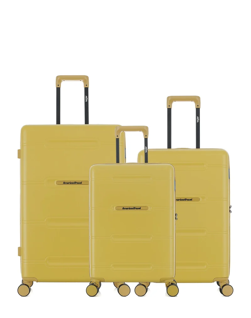 3er-Pack Hartschalenkoffer: Großer Koffer, mittelgroßer Koffer und Handgepäck CLEVELAND