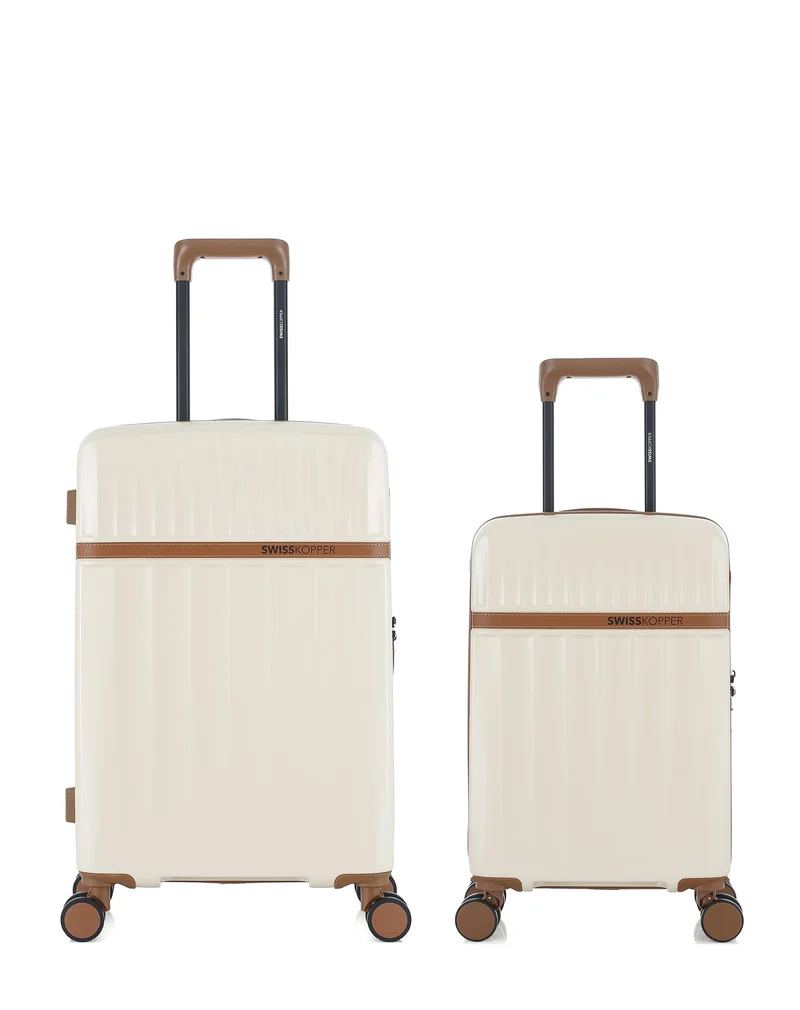 2er-Pack Hartschalenkoffer: Mittelgroßer Koffer und Handgepäck XS ZERMATT