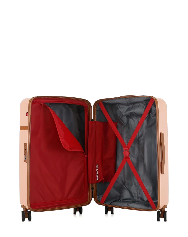 3er-Pack Hartschalenkoffer: Mittelgroßer Koffer, Handgepäck und Handgepäck XS ZERMATT