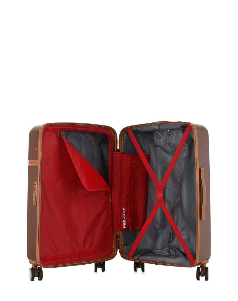 3er-Pack Hartschalenkoffer: Mittelgroßer Koffer, Handgepäck und Handgepäck XS ZERMATT