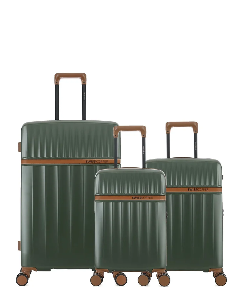 3er-Pack Hartschalenkoffer: Großer Koffer, Handgepäck und Handgepäck XS ZERMATT