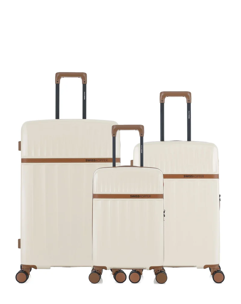 3-Pack Hartschalenkoffer: Großer Koffer, mittelgroßer Koffer und Handgepäck XS ZERMATT