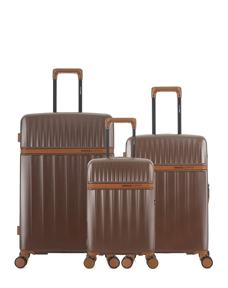 3-Pack Hartschalenkoffer: Großer Koffer, mittelgroßer Koffer und Handgepäck XS ZERMATT