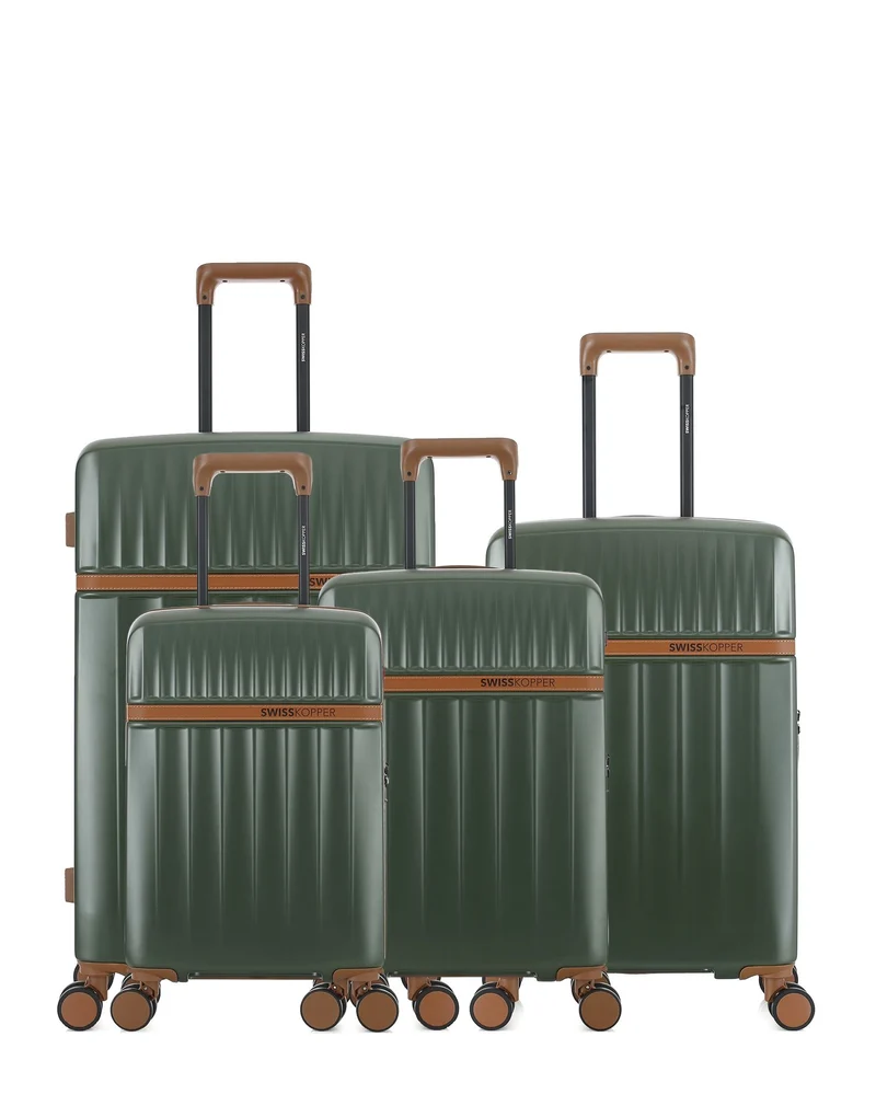 4er-Pack Hartschalenkoffer: Großer Koffer, mittelgroßer Koffer, Handgepäck und Handgepäck XS ZERMATT