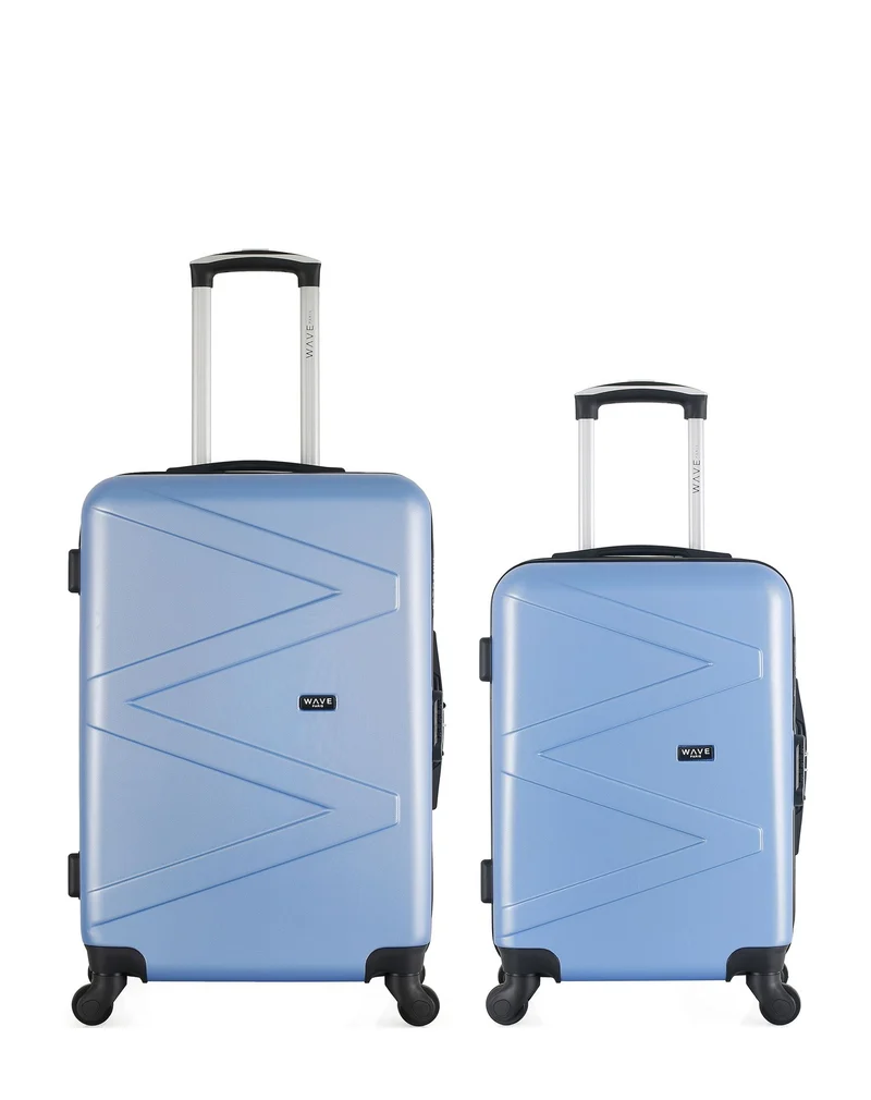 WAVE PARIS - 2er-Pack: Mittelgroßer Koffer und Handgepäck AMAZONE