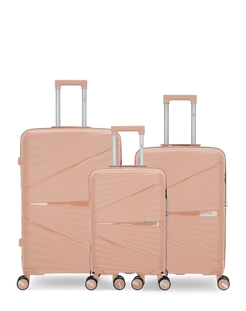 OBAGO – 3er-Pack – Großer Koffer, mittelgroßer Koffer und Handgepäck VELA