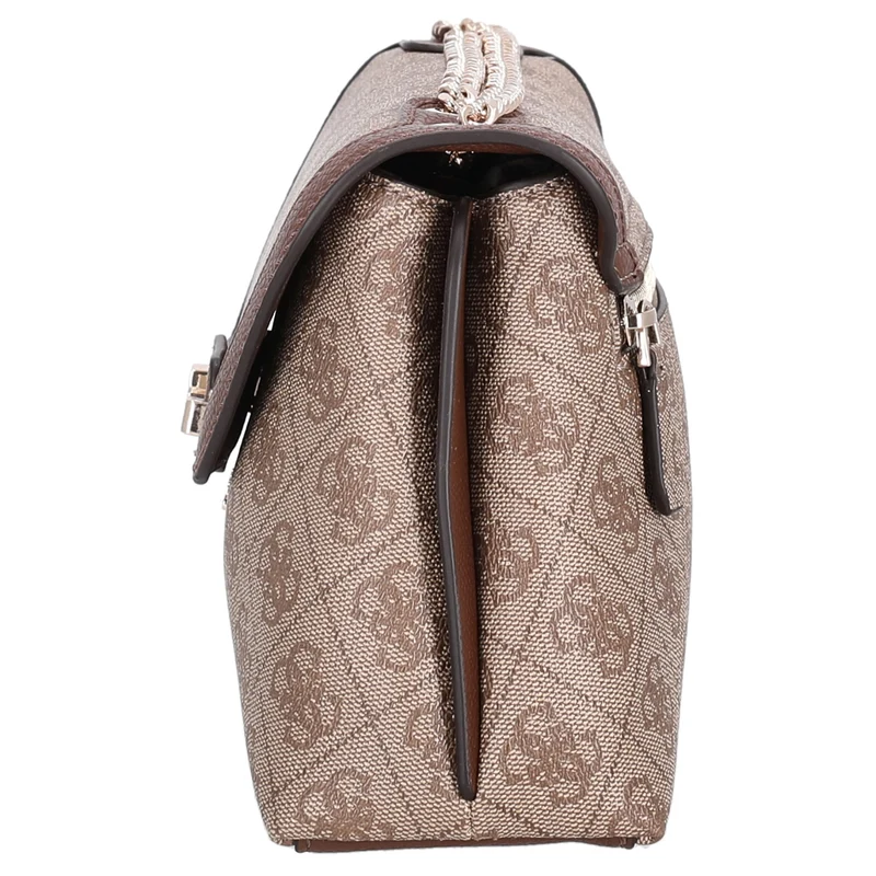 Guess Lindsey XBody Flap - Umhängetasche 27 cm (latte logo)