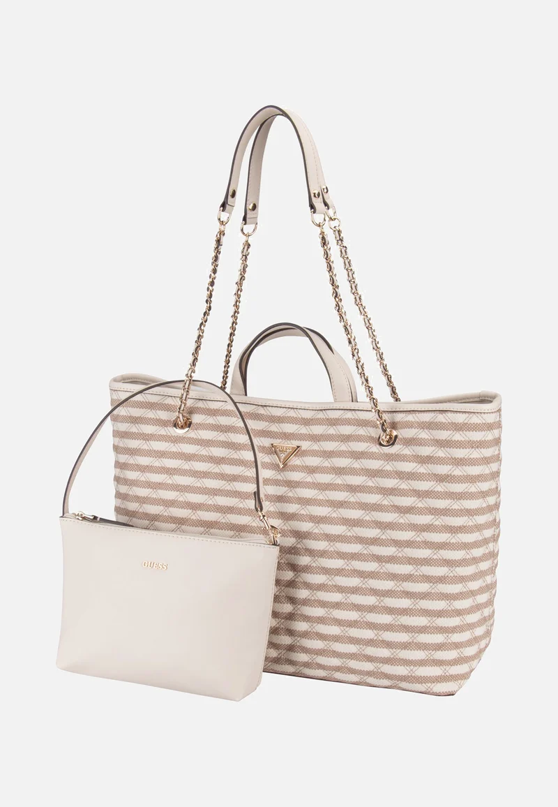 Giully II Large 2 In 1 Tote Taupe Multi - Shopper