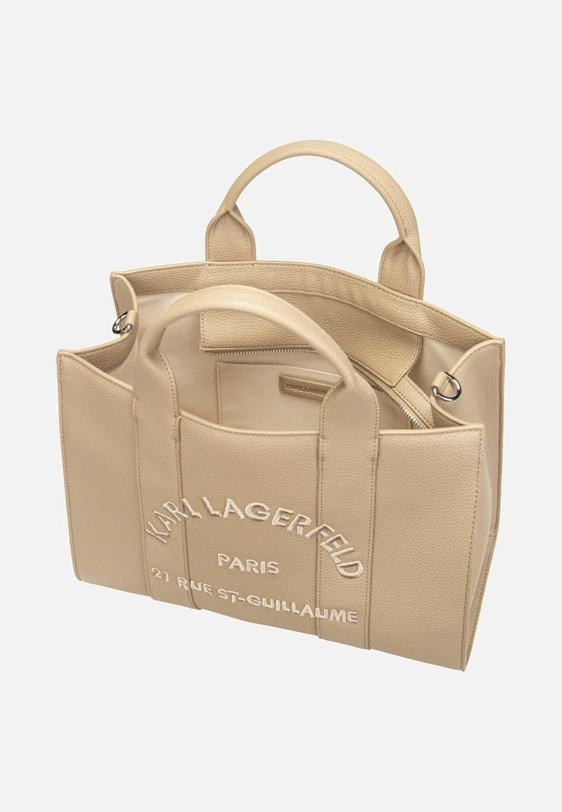 K/RSG MD Square Tote Peb Emb Nougat - Tote Bag