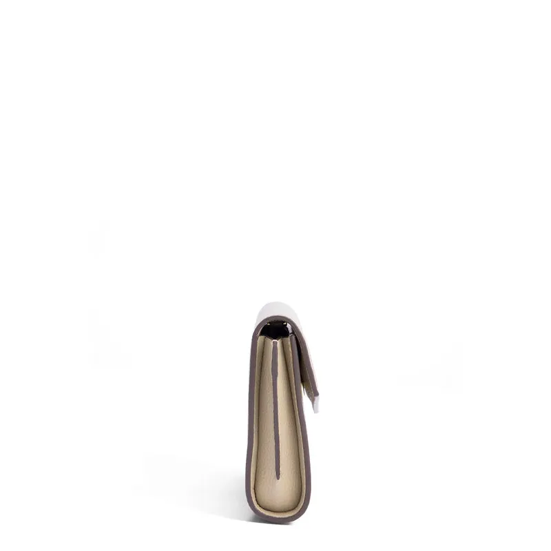 Isabel Bernard Honoré Lina Beige Clutch Mit Abnehmbarer Schulterkette IB21135-072